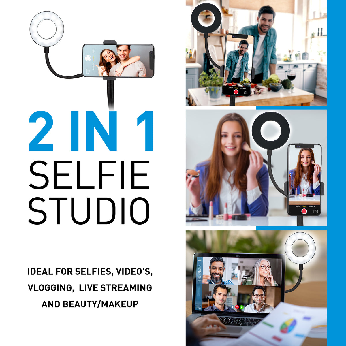 Selfie Studio 2In1 24 Led