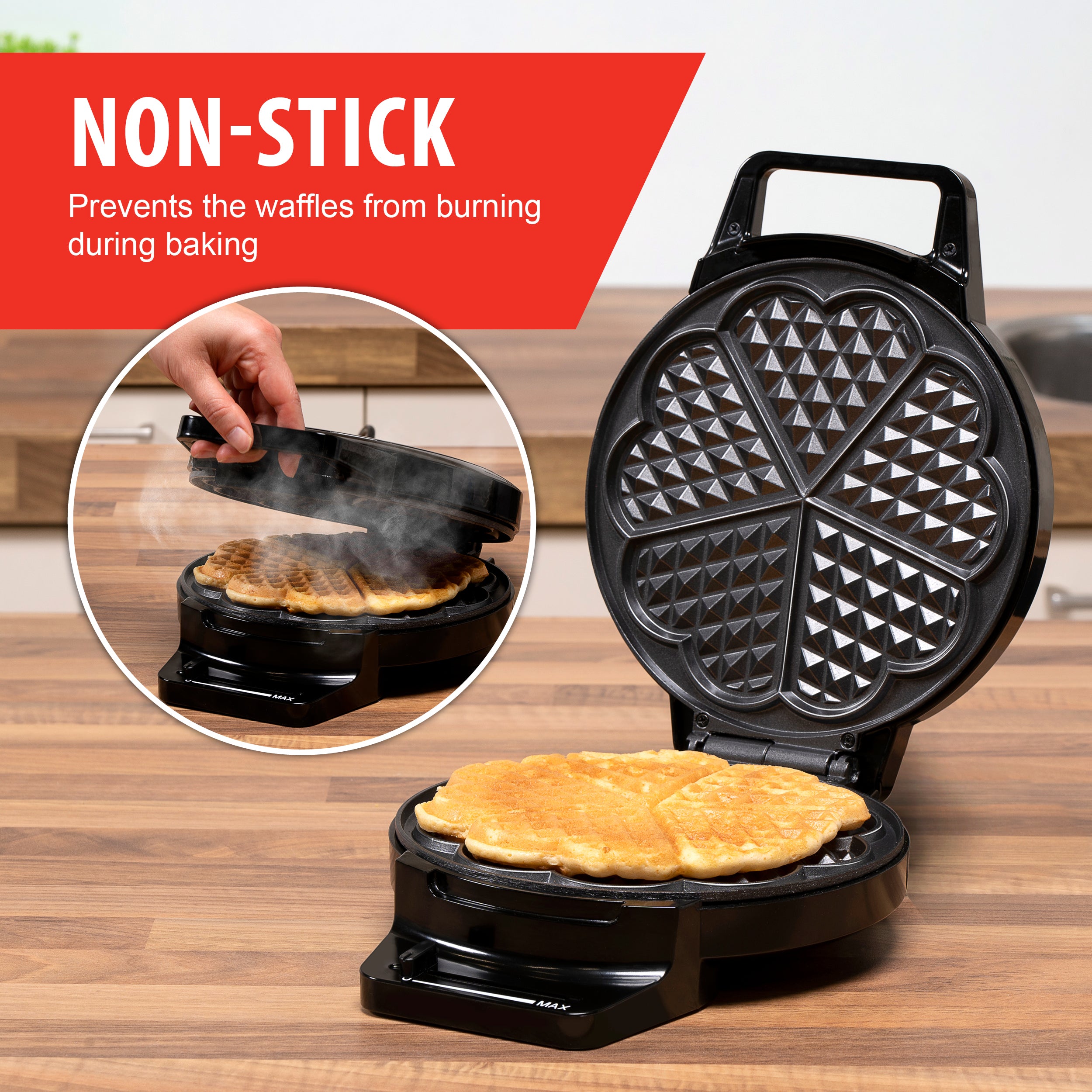 Waffle Maker 230V 1000W