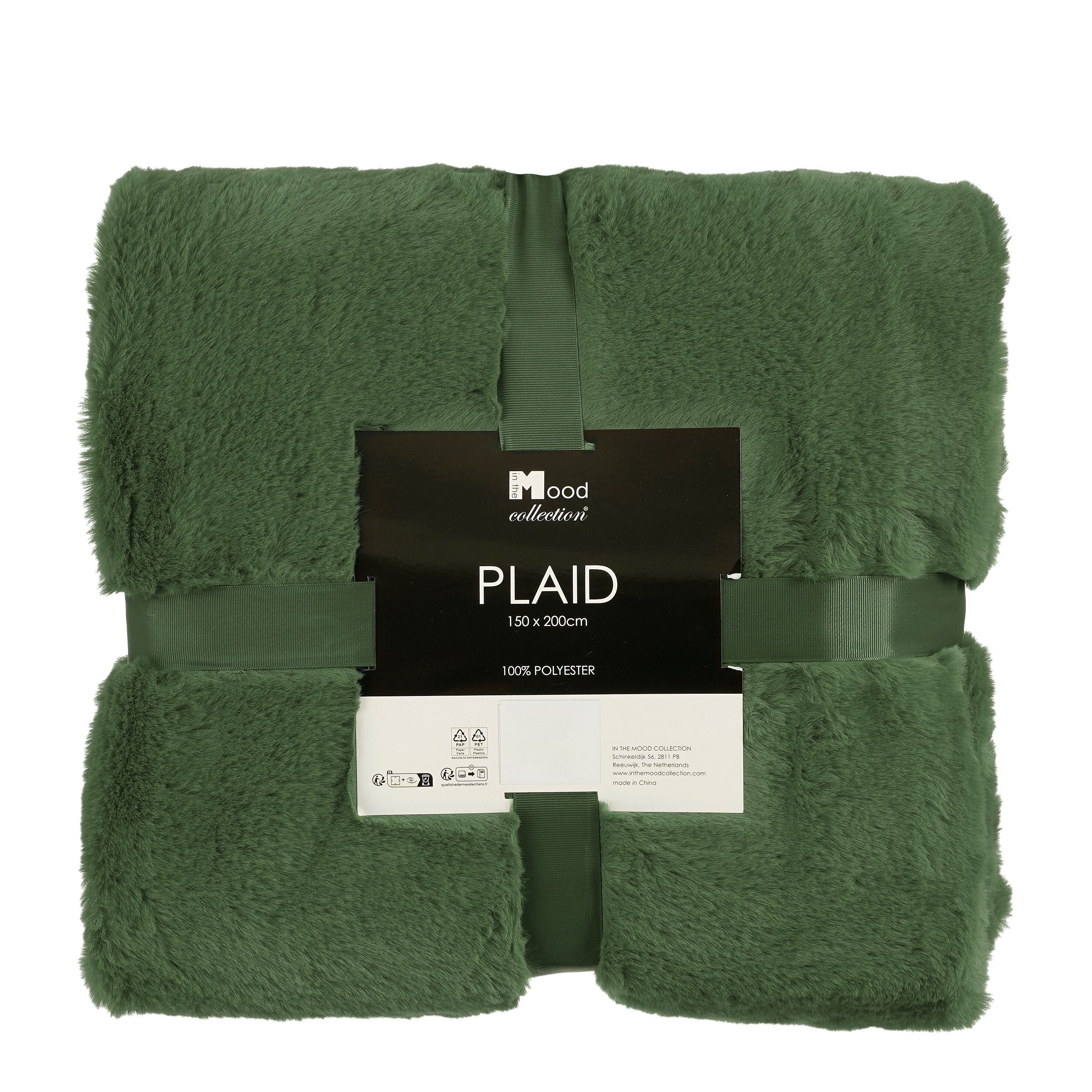 Bronte Fleece Blanket - L200 X W150 Cm - Dark Green