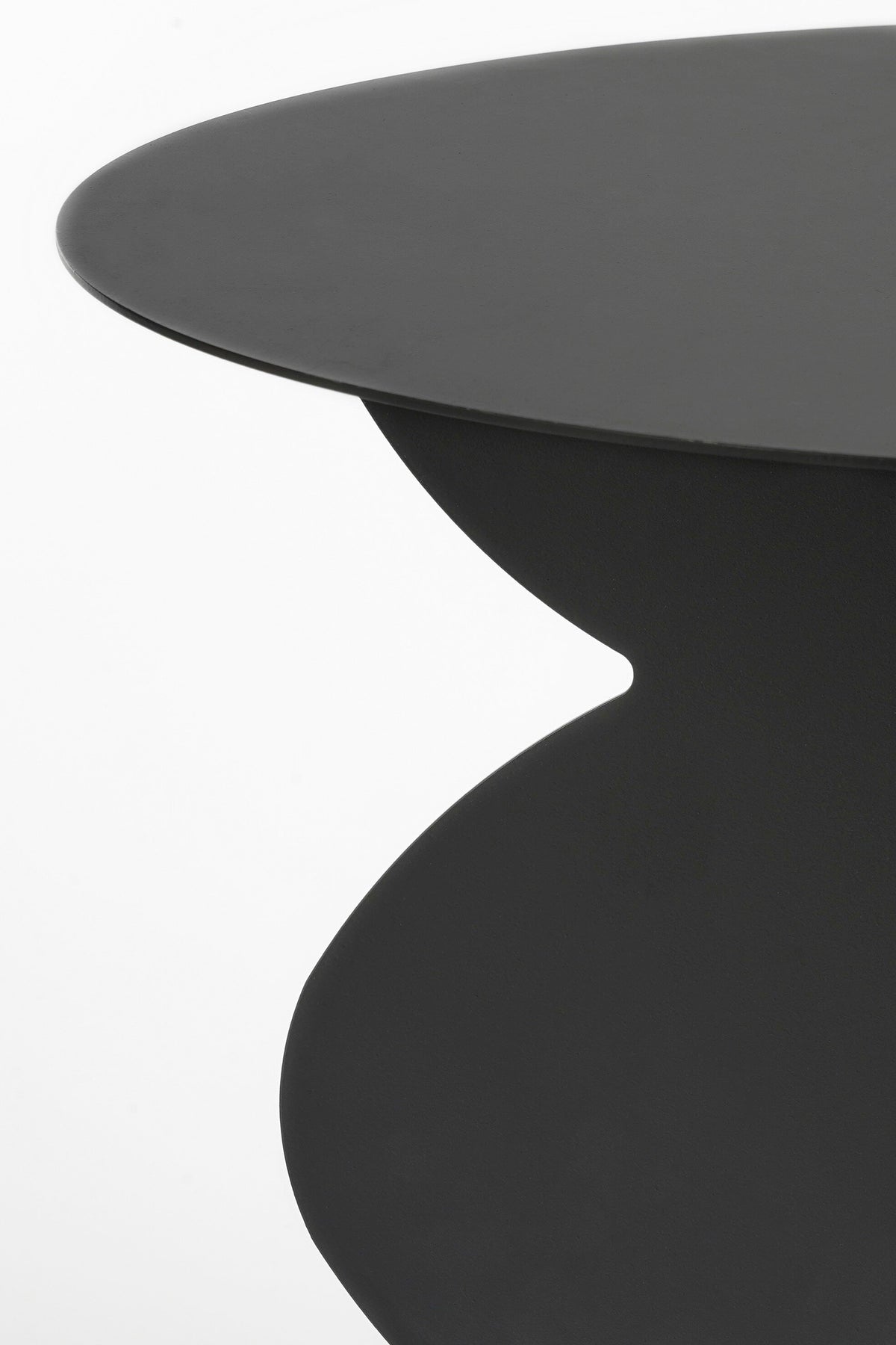 Rafi Side Table - H40 X Ø45 Cm - Iron - Black