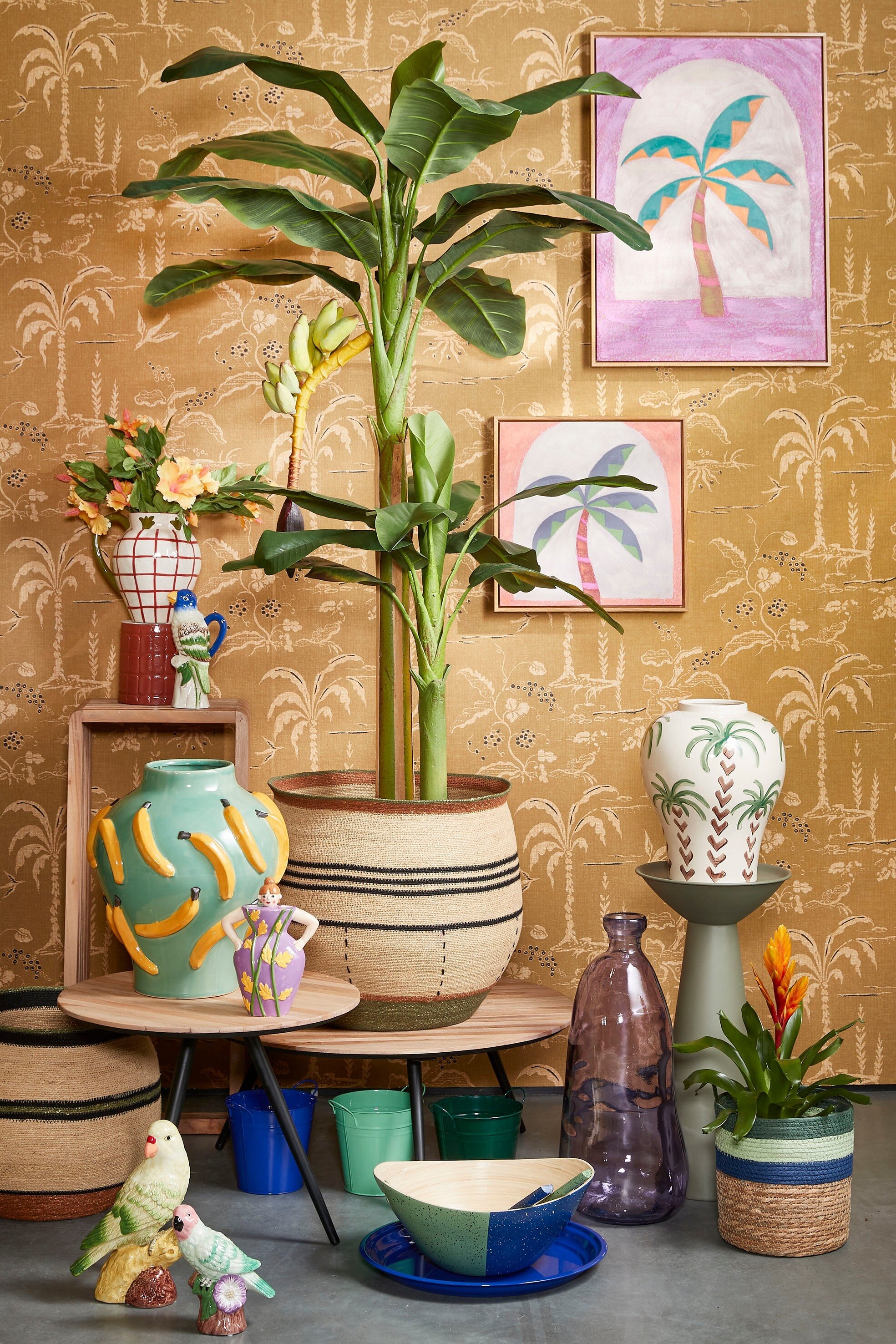 Moza Vase L. Green - H37,5Xd34Cm