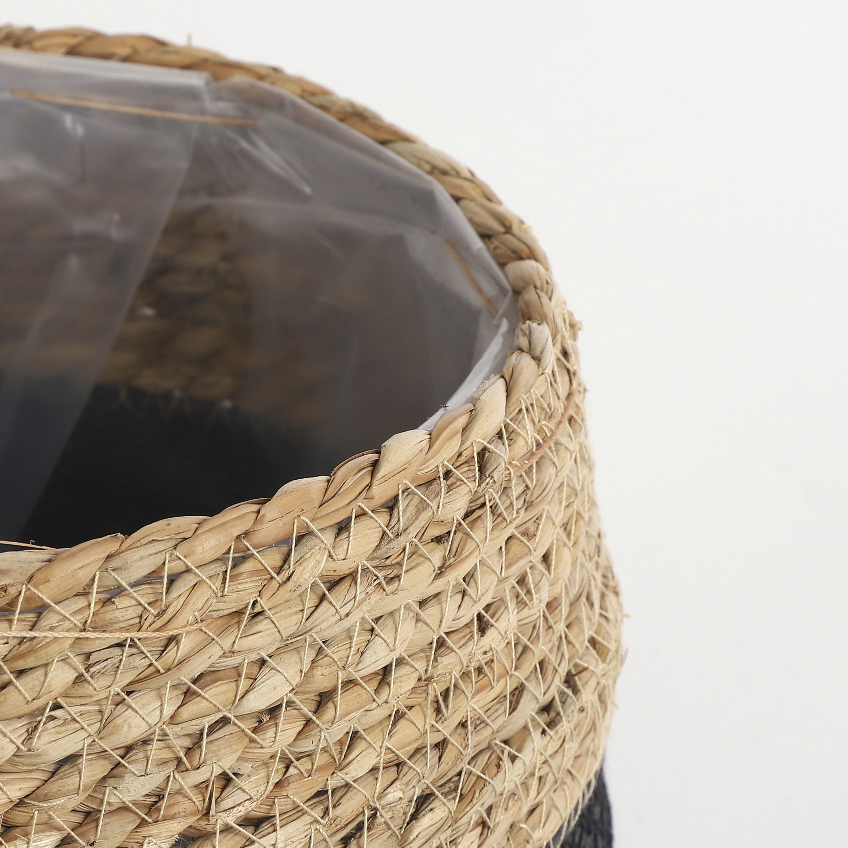Jorck Basket Round Black Set Of 3 - H24Xd26Cm