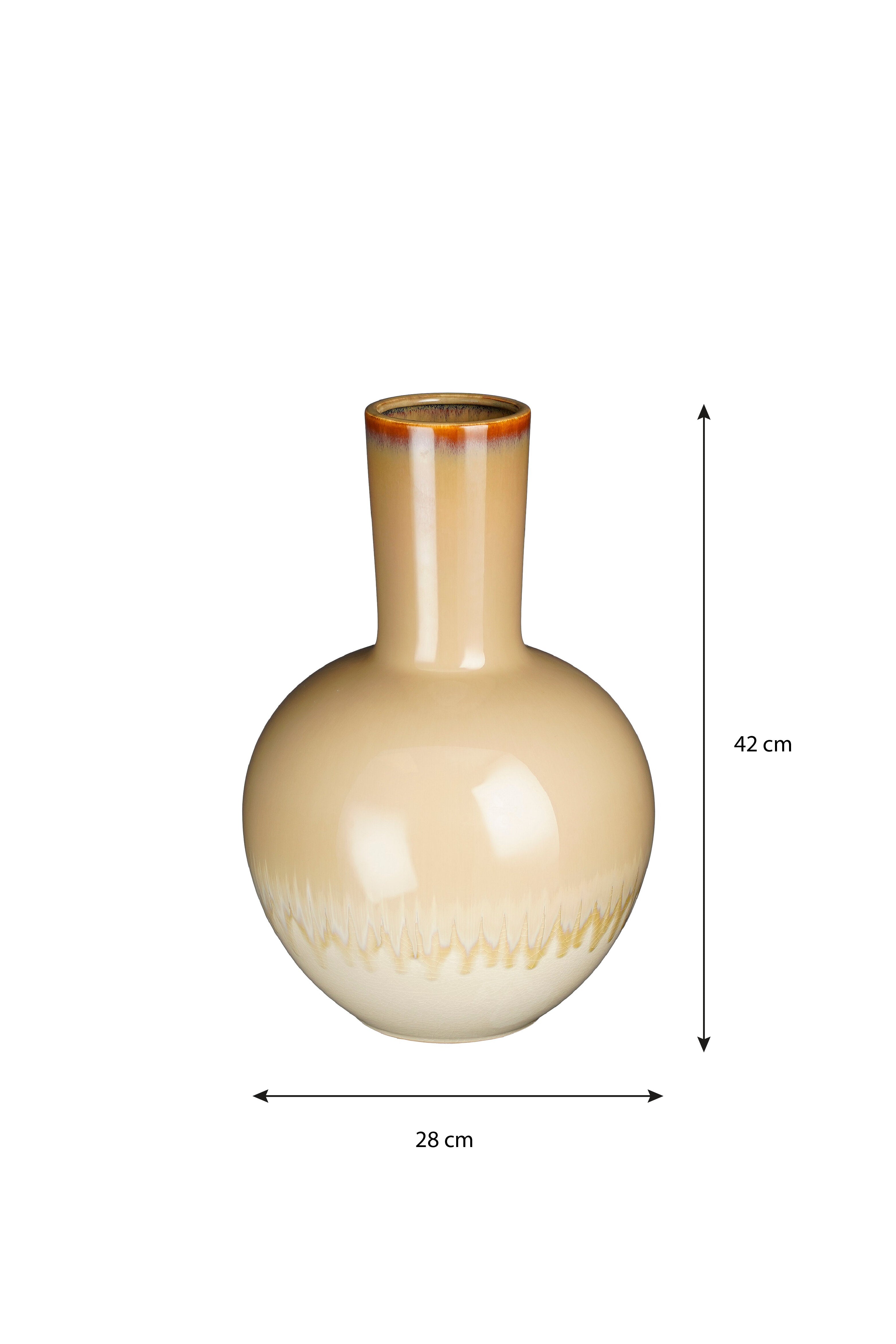 Holm Vase Cream - H42Xd27,5Cm