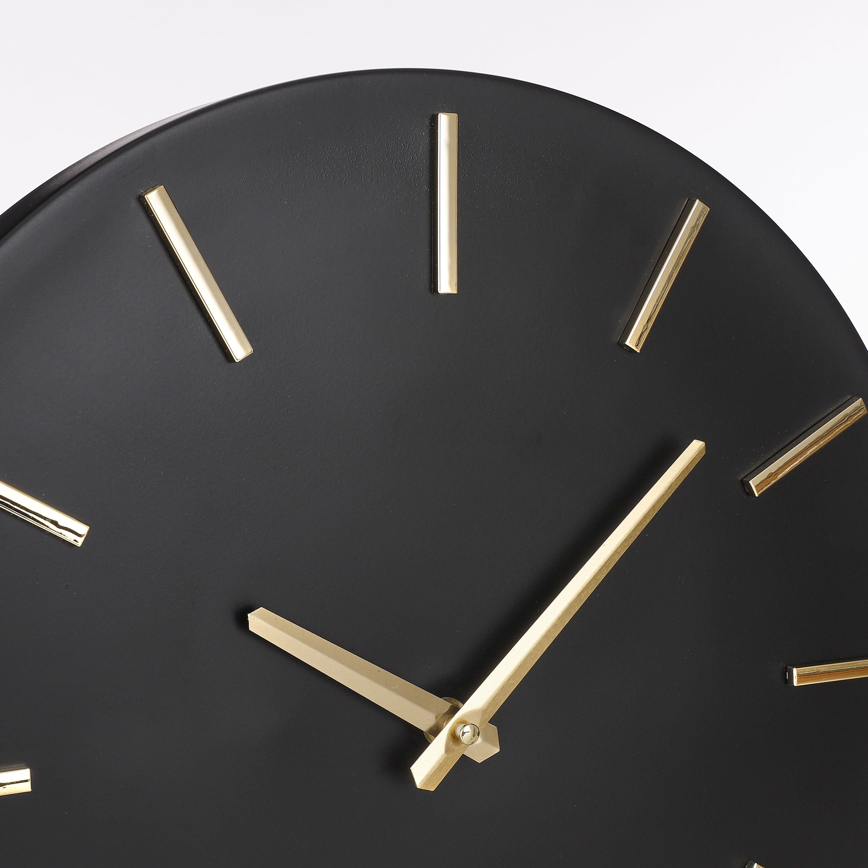 Brixen Wall Clock Aluminium Black - H4Xd35,5Cm