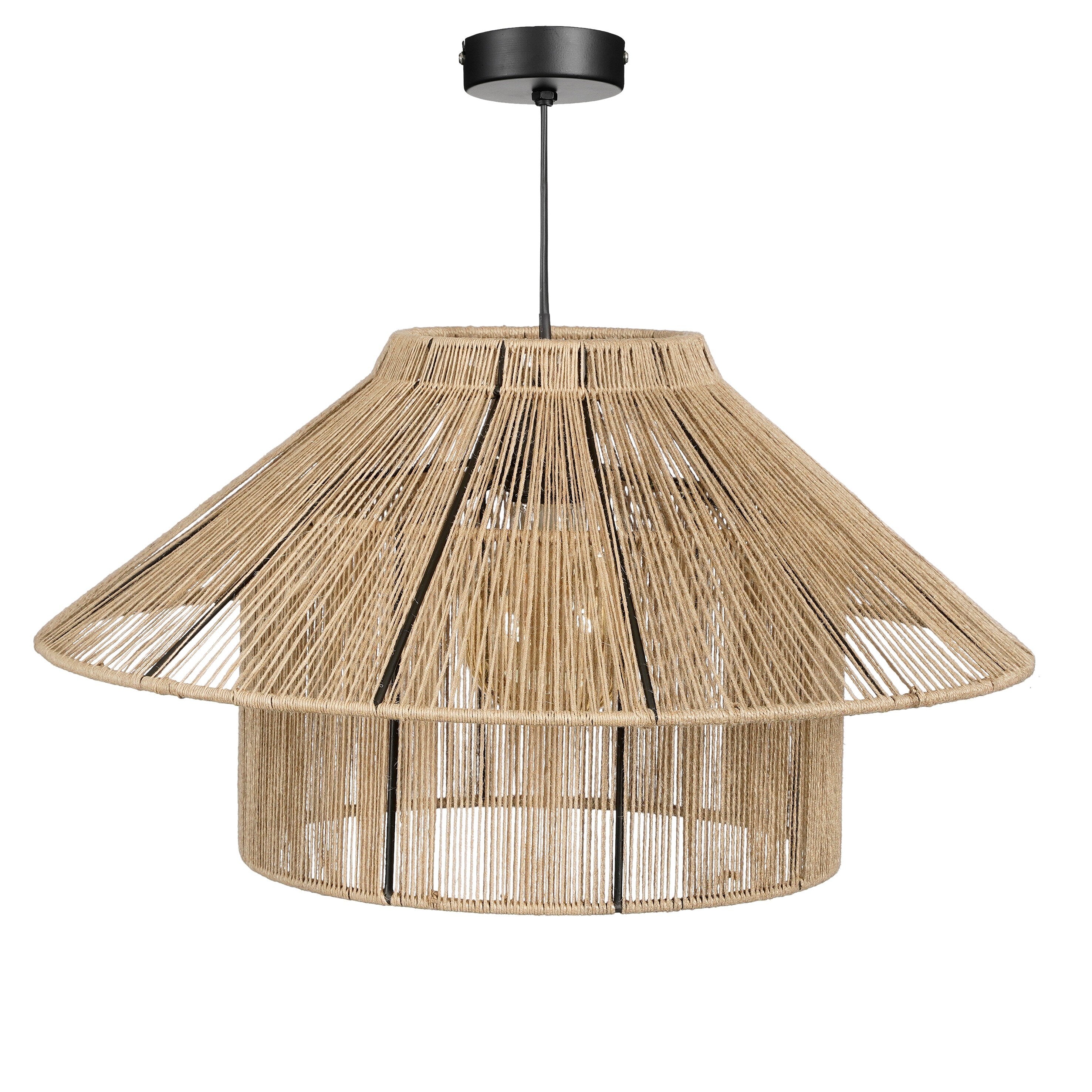 Elsa Hanging Lamp - H28 X Ø50 Cm - Jute - Light Brown