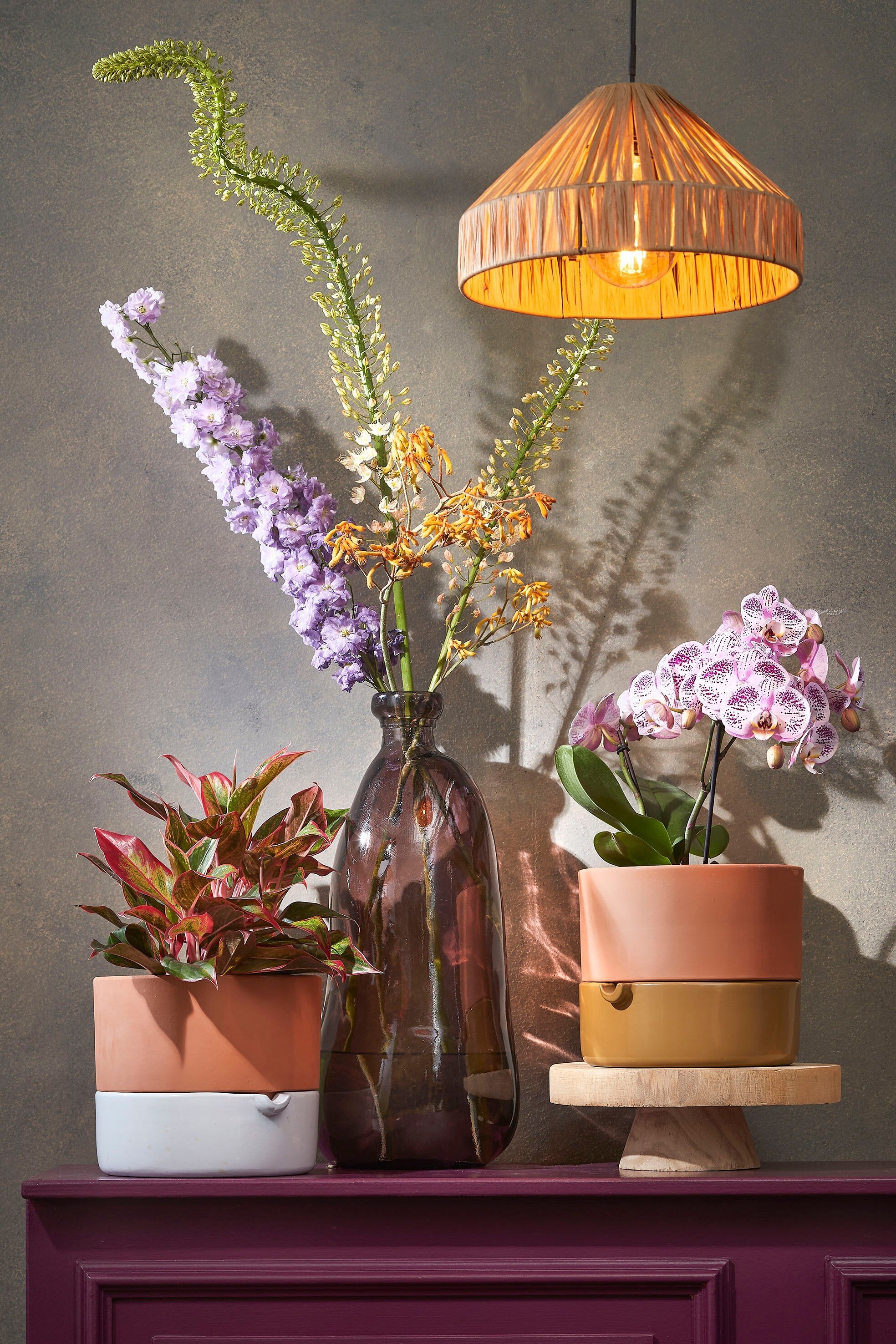 Elisa Ceiling Lamp L. Brown 40W-E27 - H18Xd30Cm