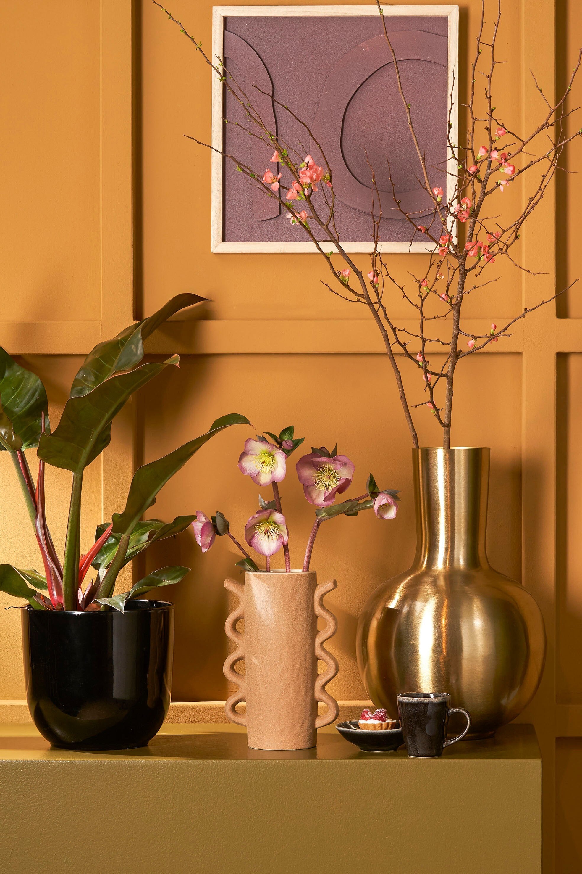 Dara Vase Gold - H42Xd28Cm