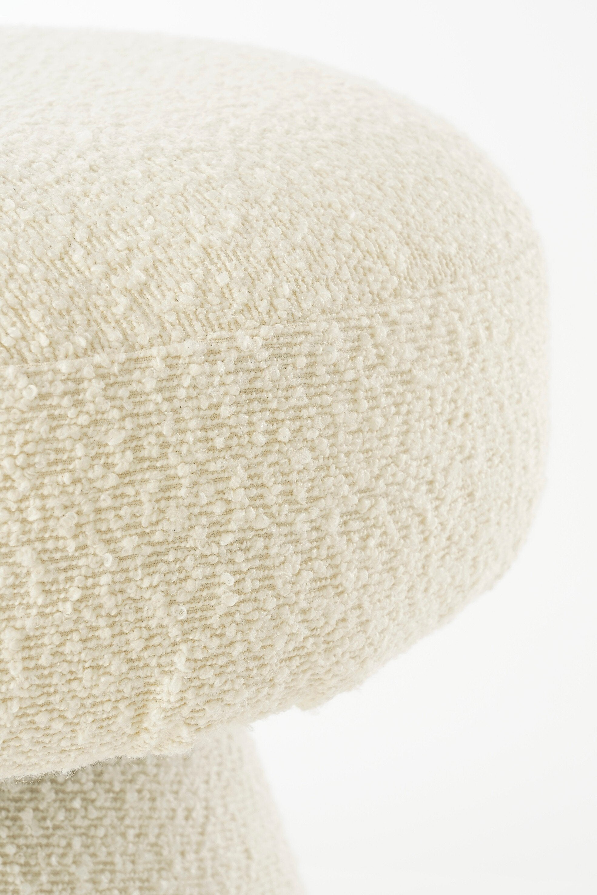 Pouffe Off White - H46Xd49Cm