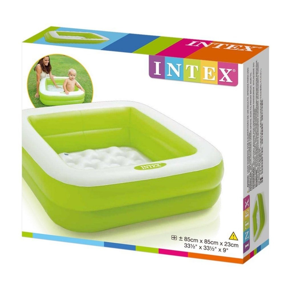 Intex 57100Np Babybadje 85X85X23 Cm Assorti + Reparatiesetje