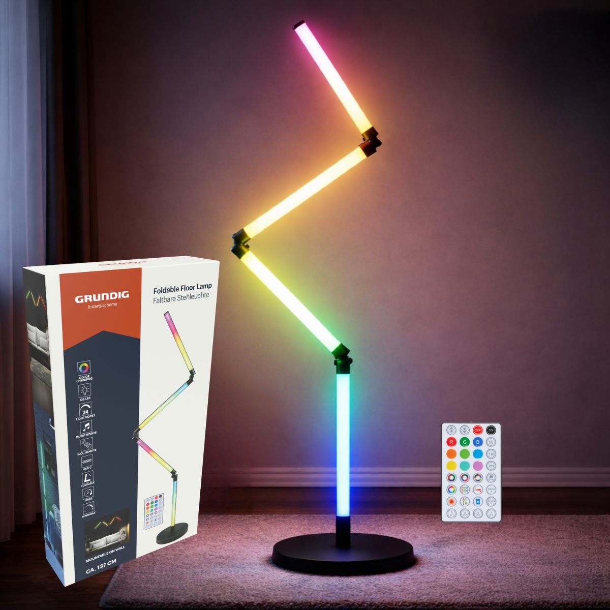Foldable Floor Lamp
