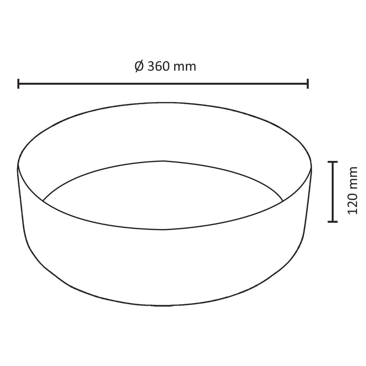 Mira Waskom - Ø 36 Cm - Keramiek - Mat Wit
