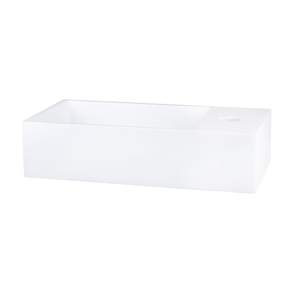 Solid Fontein - Solid Surface Wit - 36 X 18.5 X 9 Cm