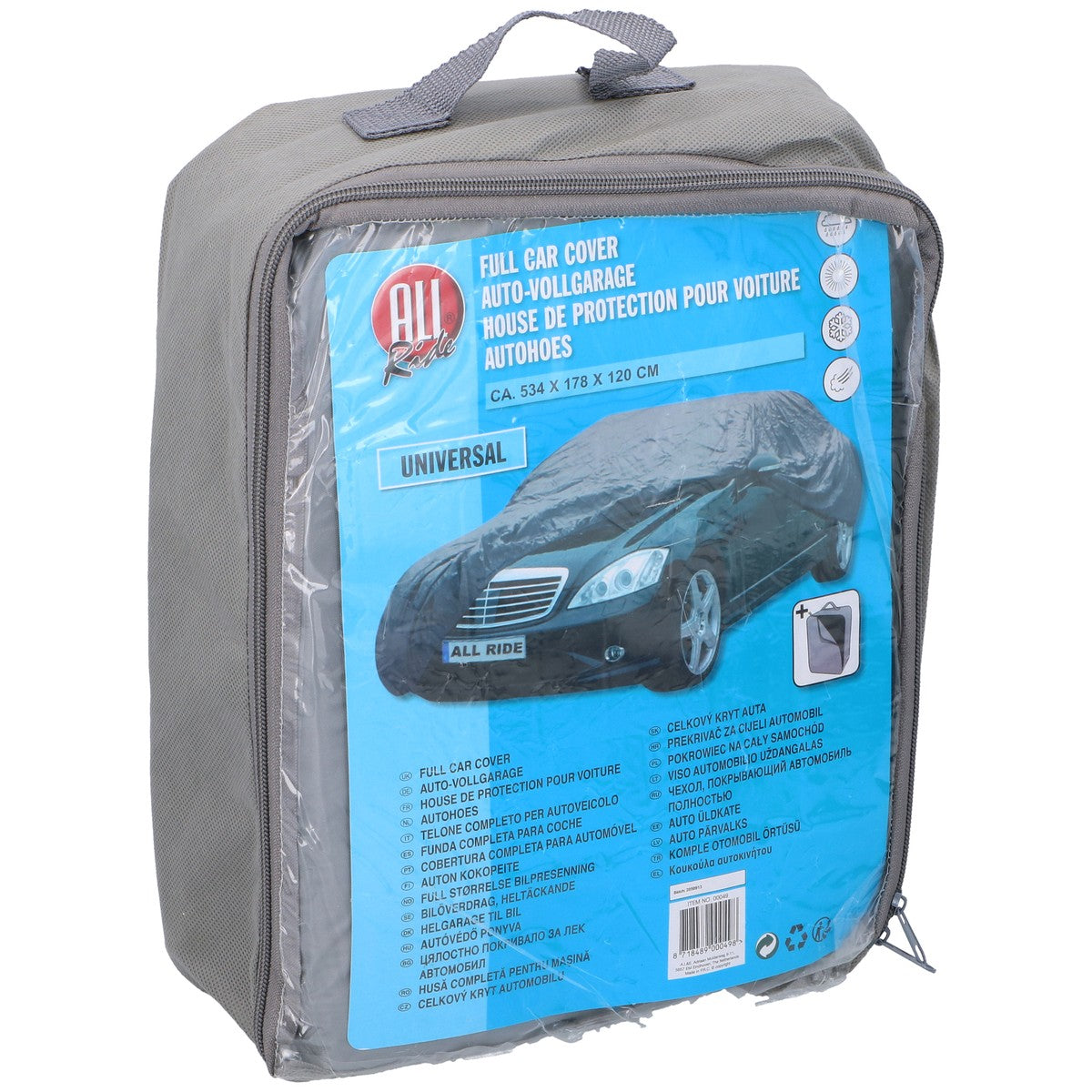 Carcover Grey Xl 534X178X120Cm