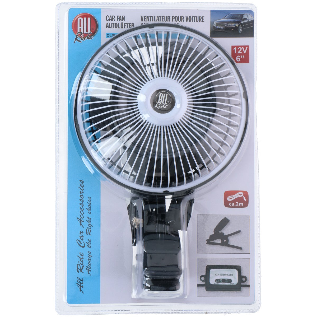 Fan 12V 6Inch Clip-On