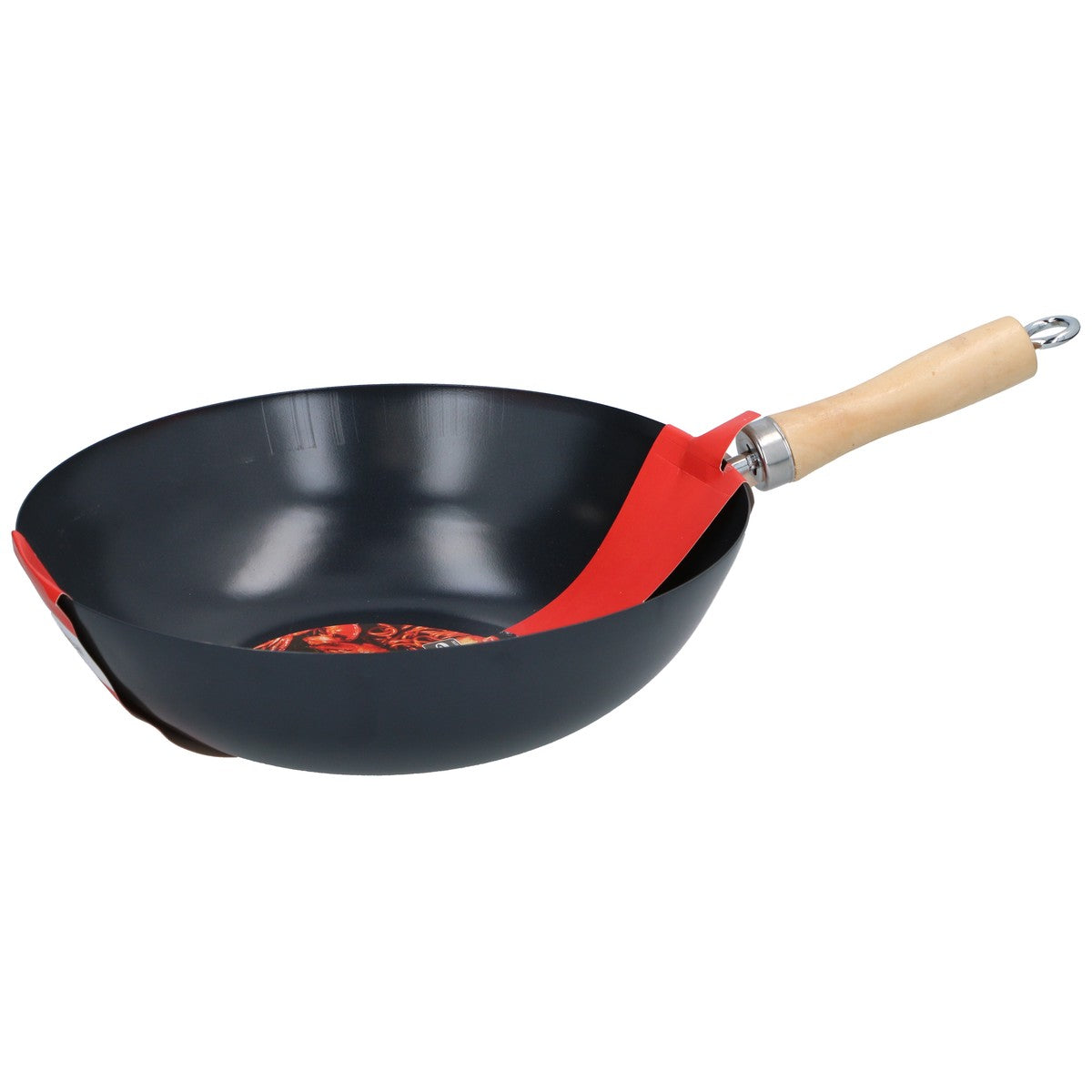 Wok & Wooden Handle Ø30Cm