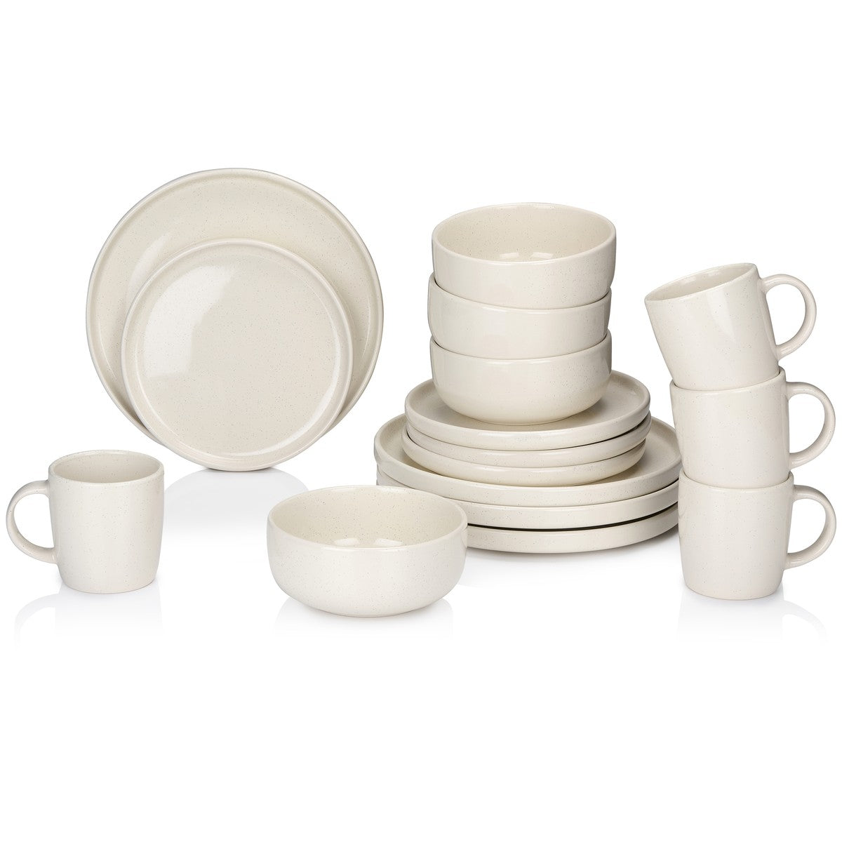 Dinner Set Cream 16Pcs