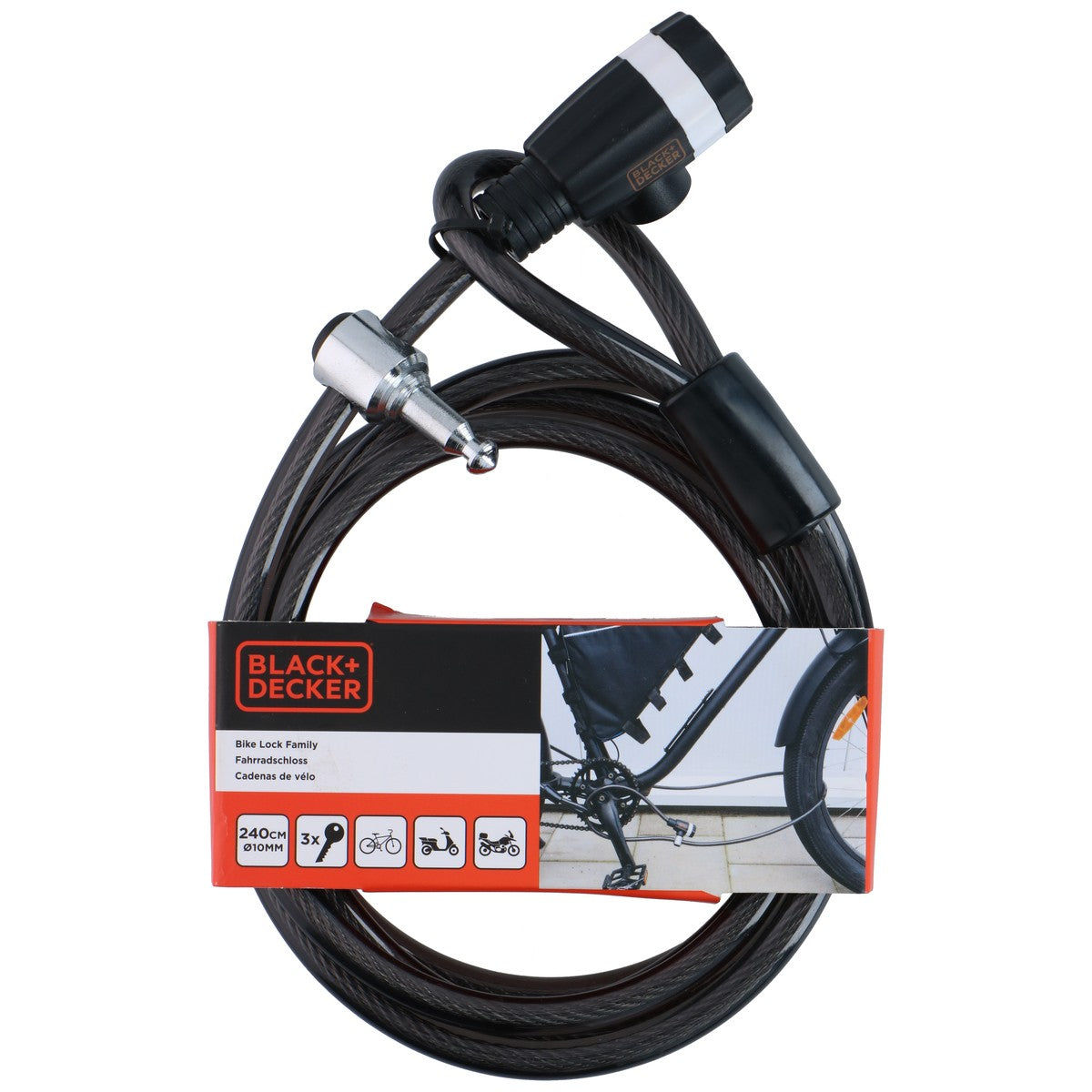 Bike Cable Lock Family Ø10X2400