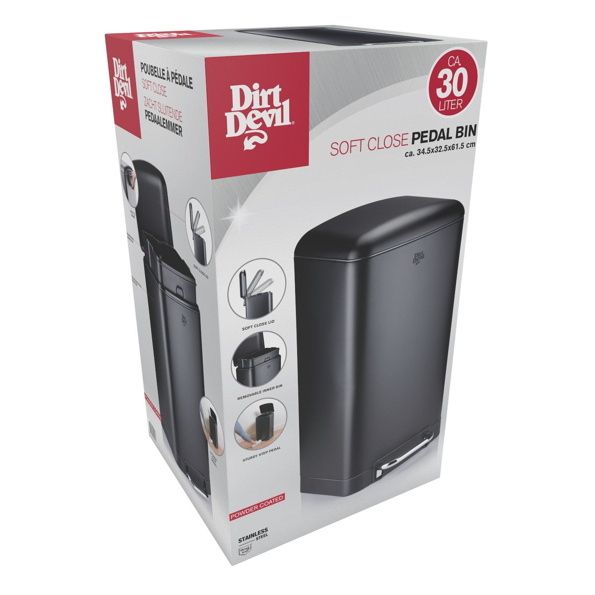 Pedal Bin 30L Soft Close