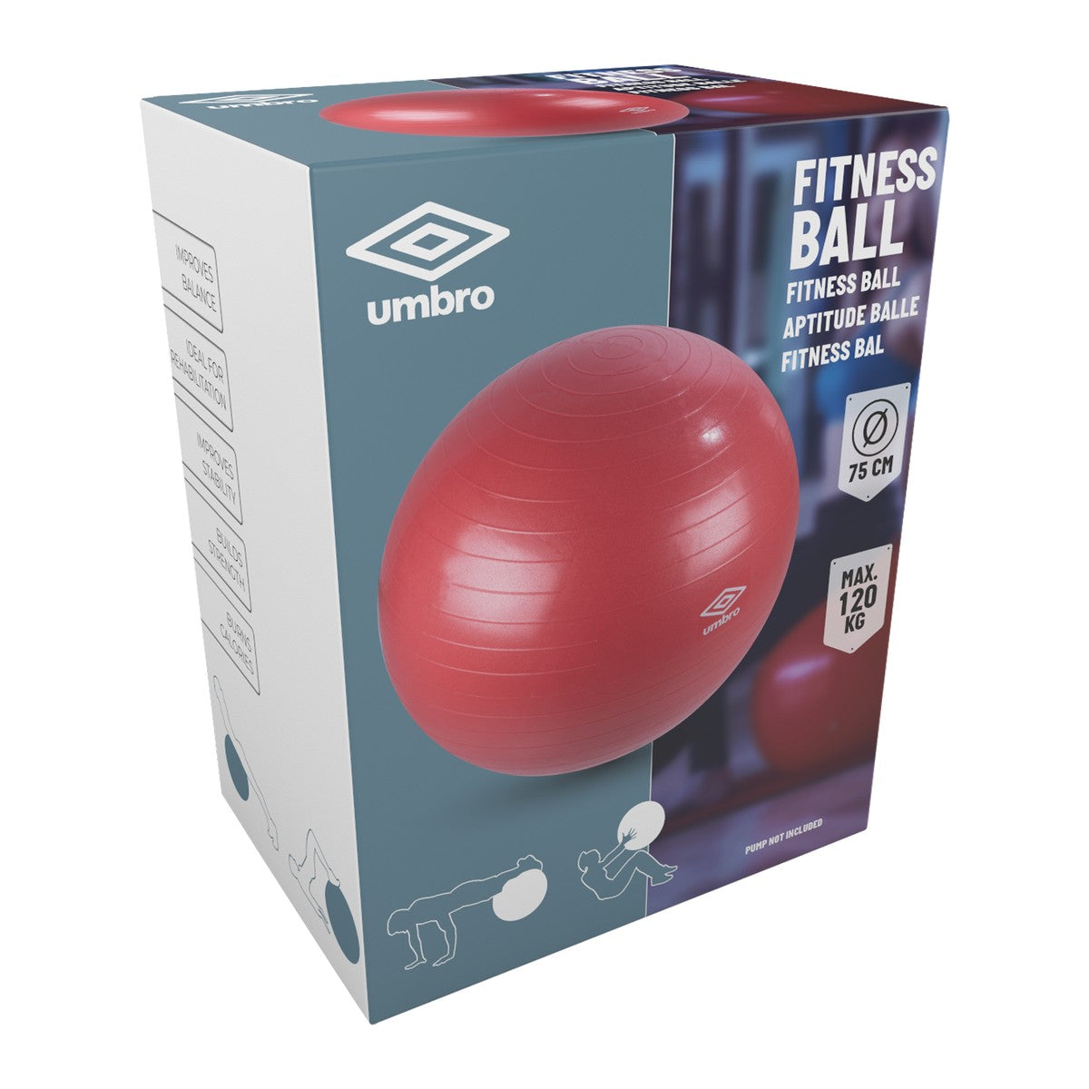 Fitness Ball D75Cm Red