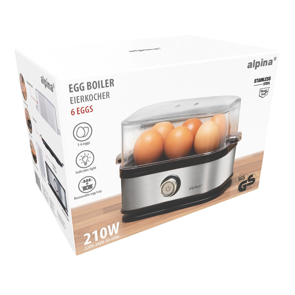 Egg Boiler 230V 210W