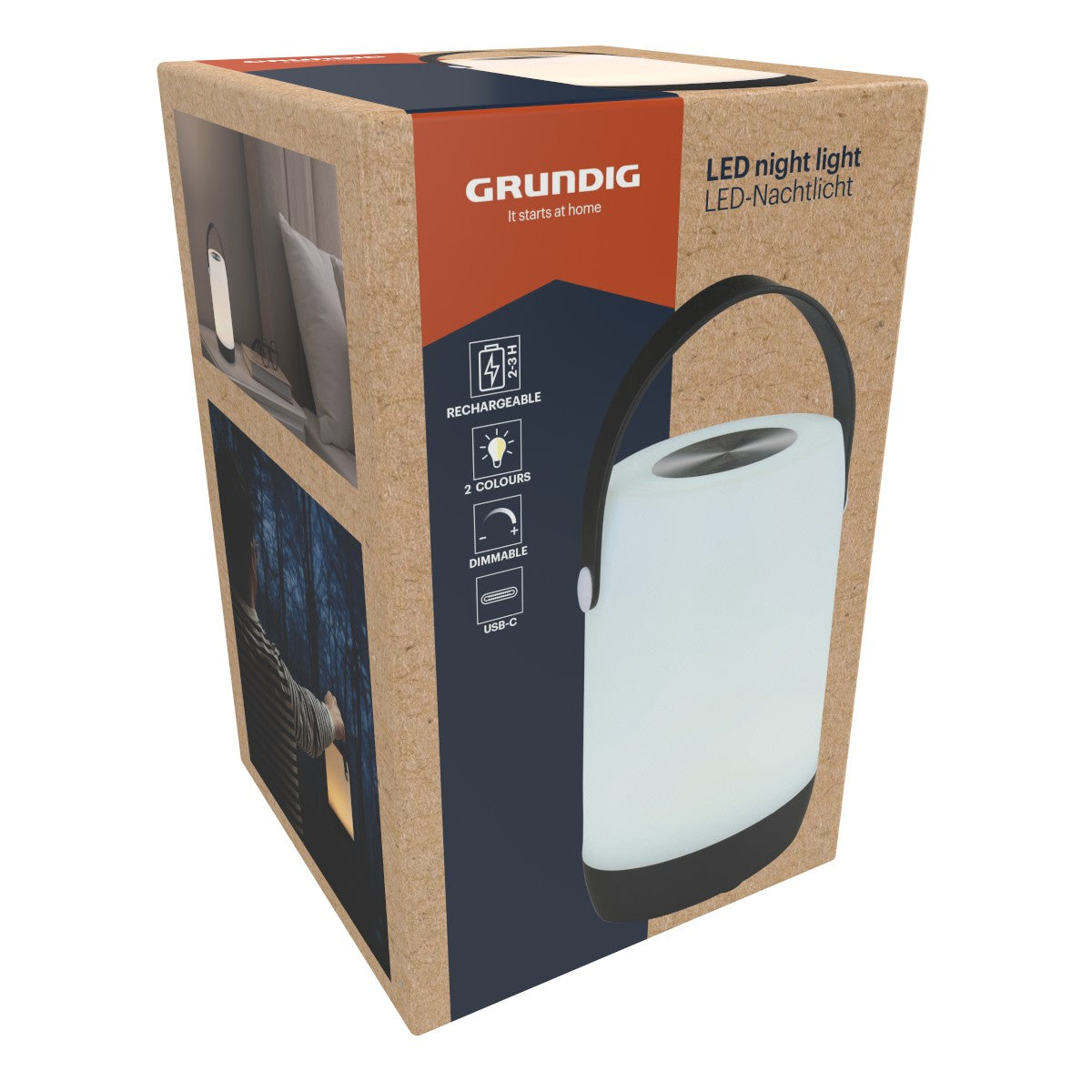 Led Night Light 1800Mah Usb-C