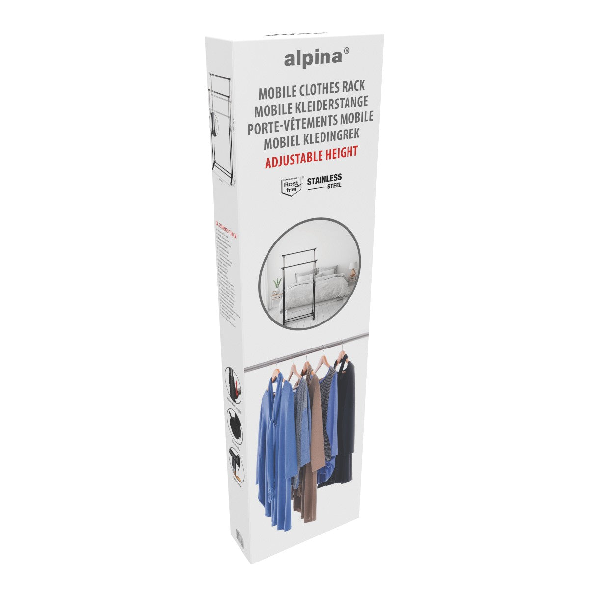 Clothes Rack Mobile Double