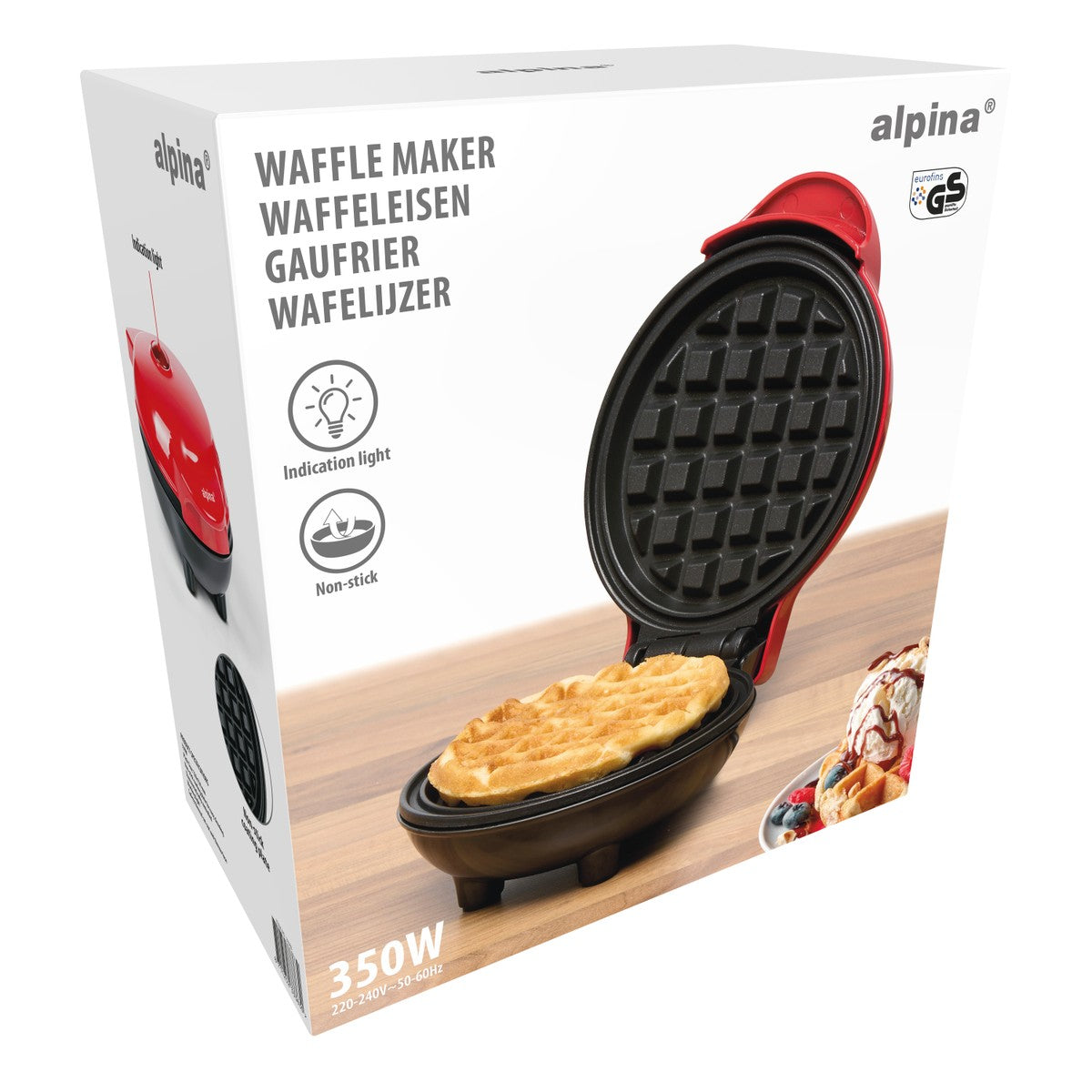 Mini Pan/Waffle Maker 230V
