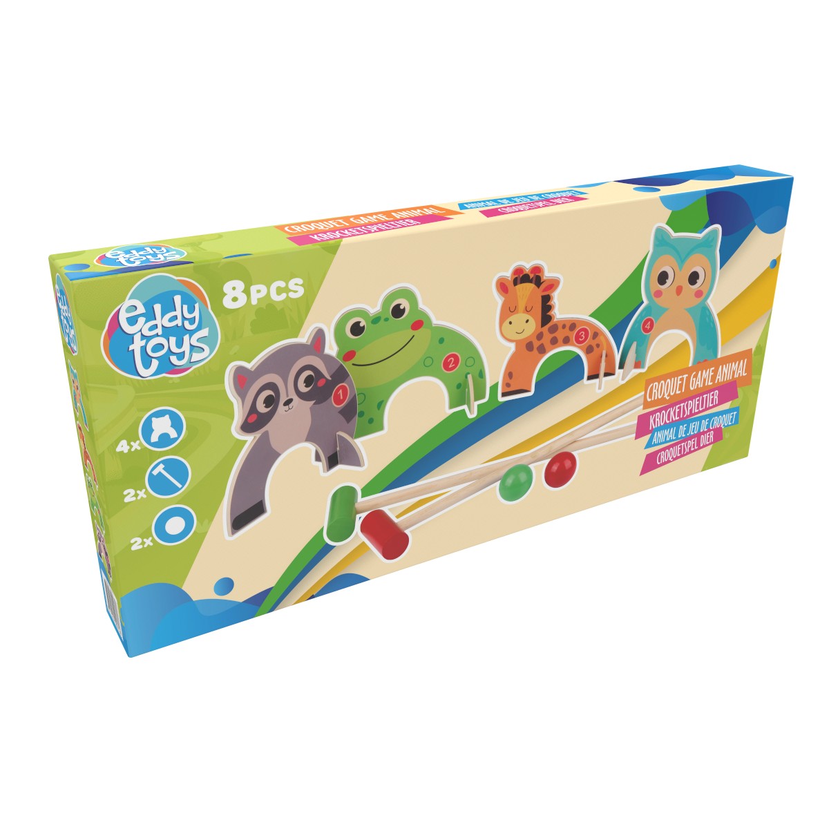 Animal Croquet Game For Outdoor Play