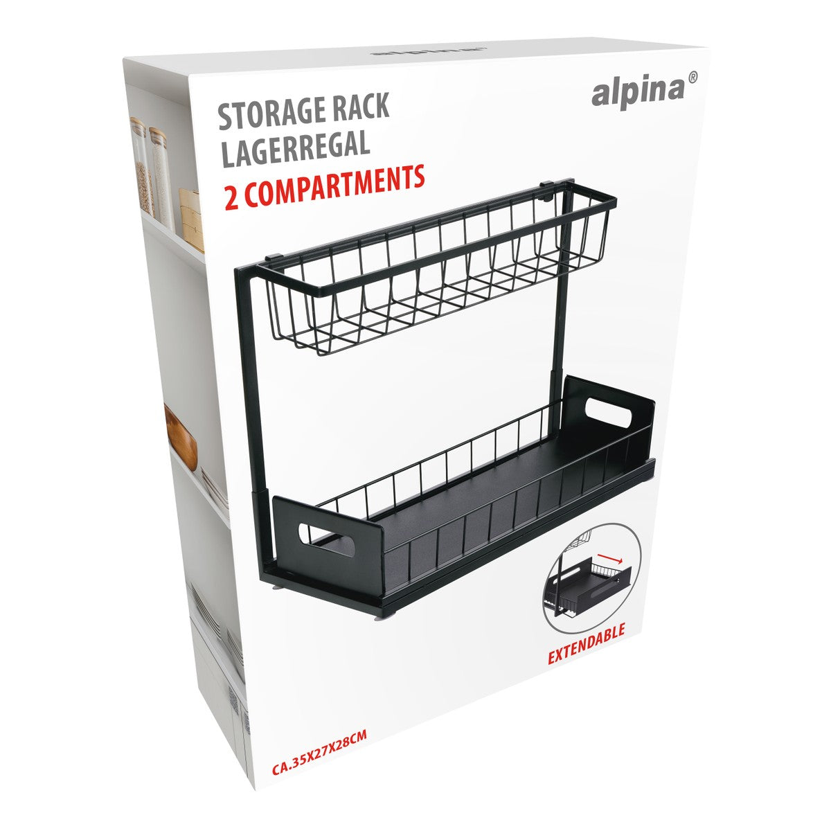 Storage Rack With Holder