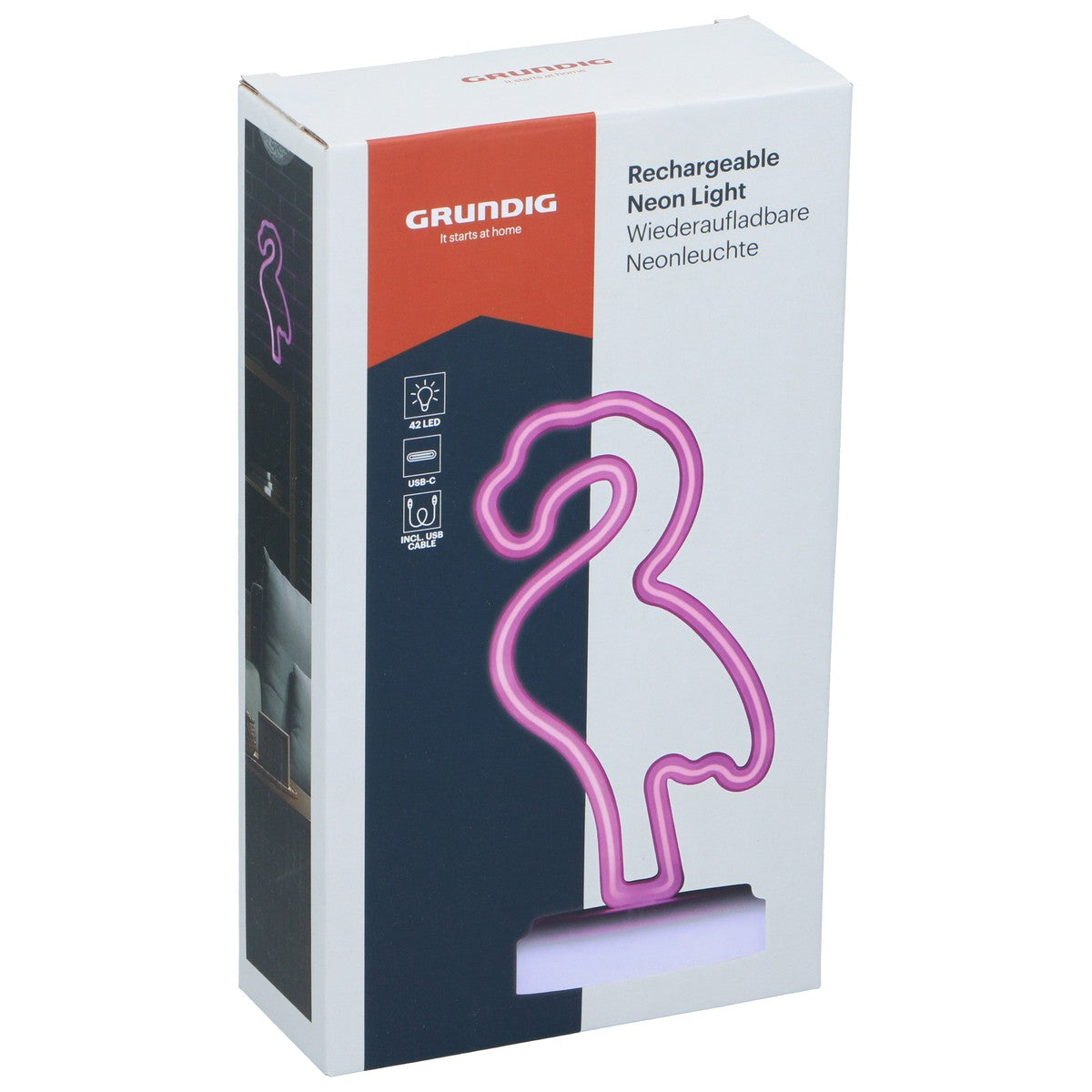 Rechargeable Neon Light Flamingo