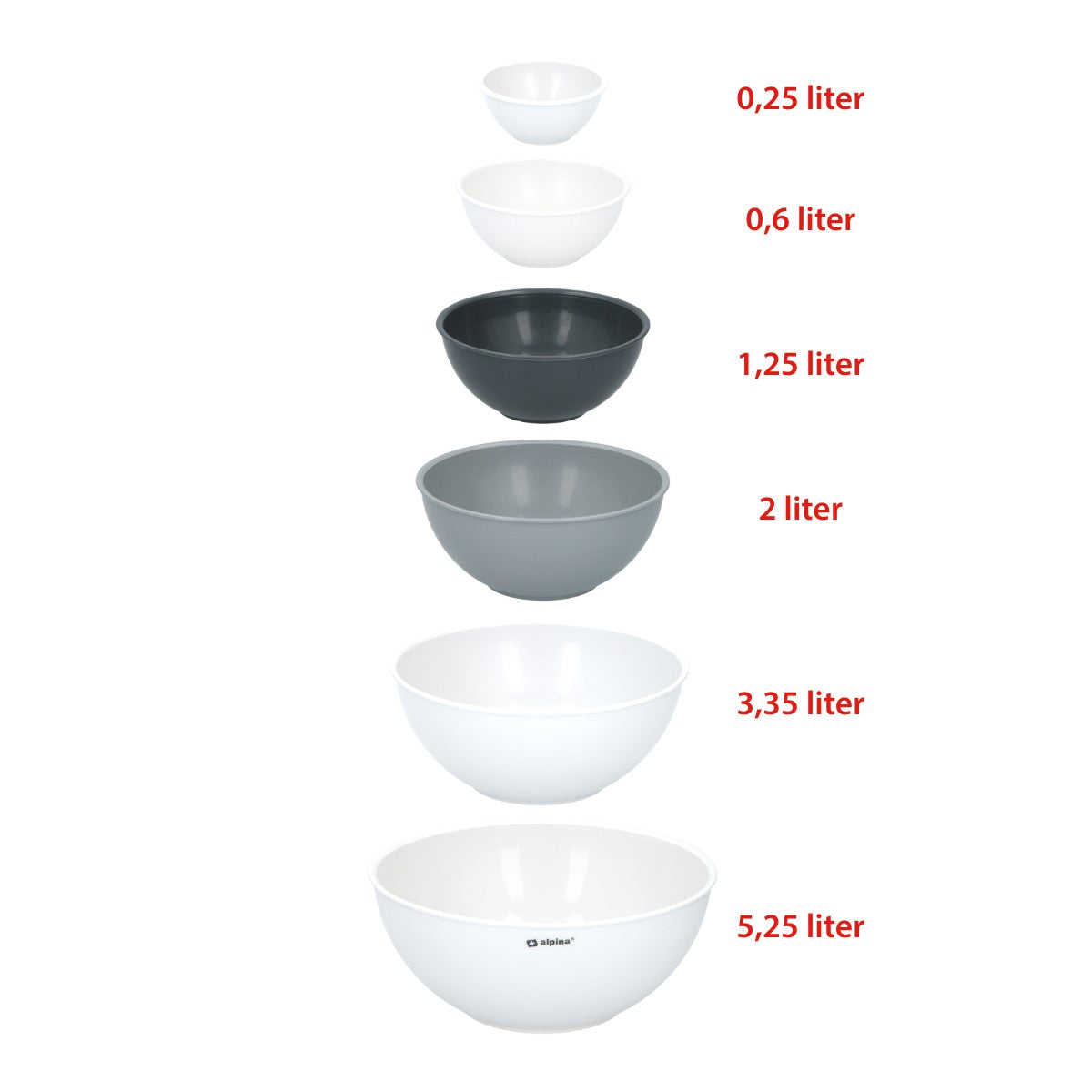 Mixing Bowl 6Pc