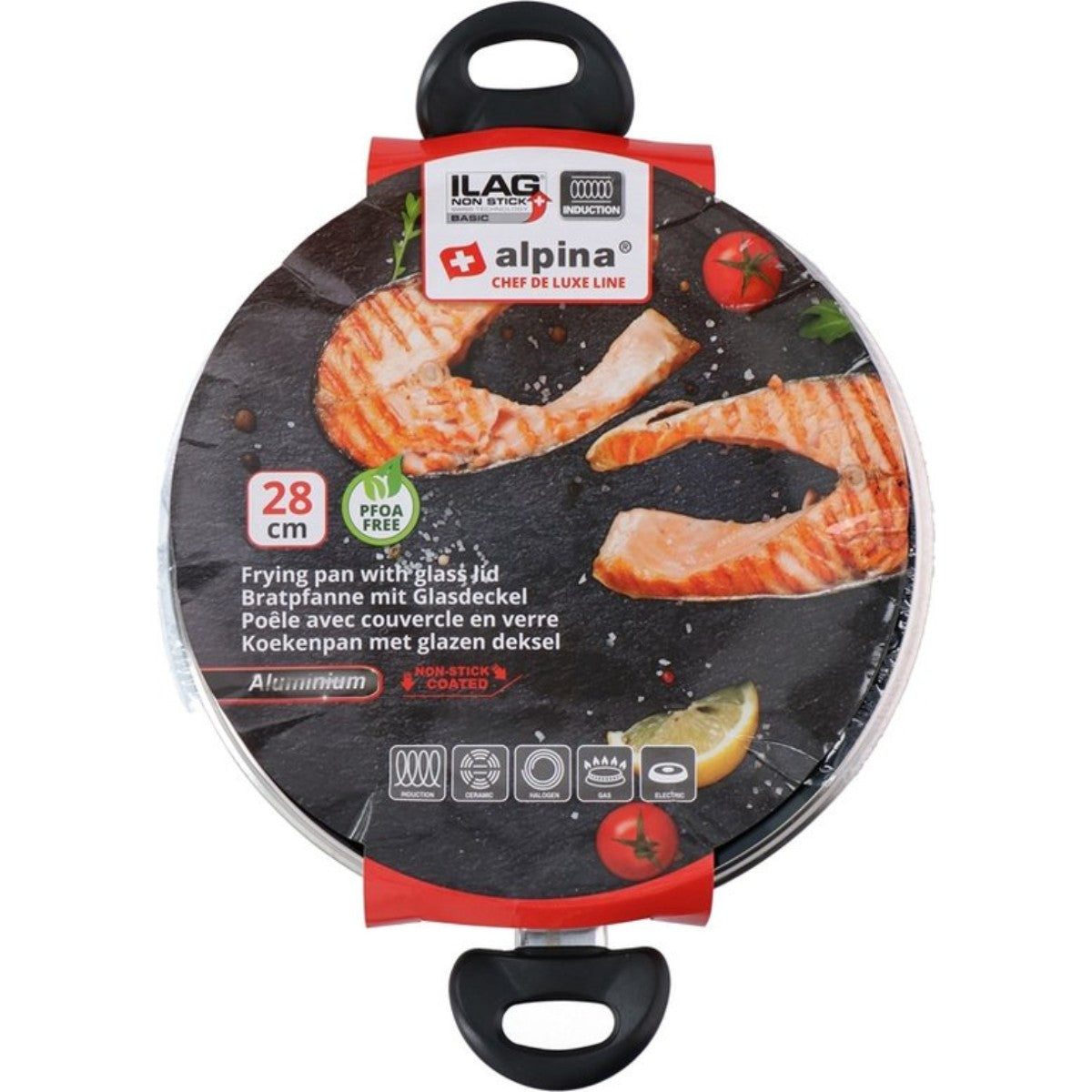 Frying Pan With Glass Lid Ø28Cm