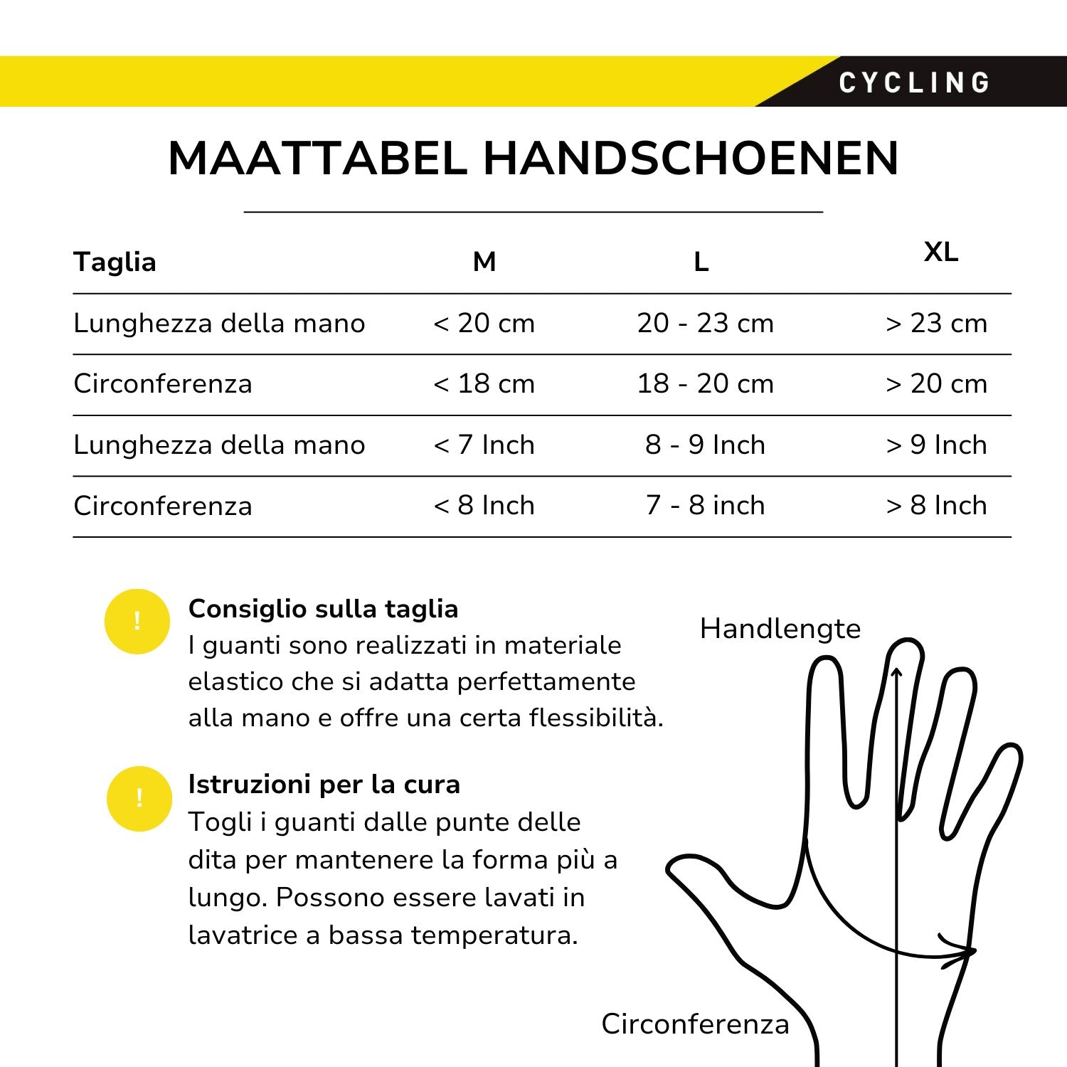 Bike Touch Gloves Size M