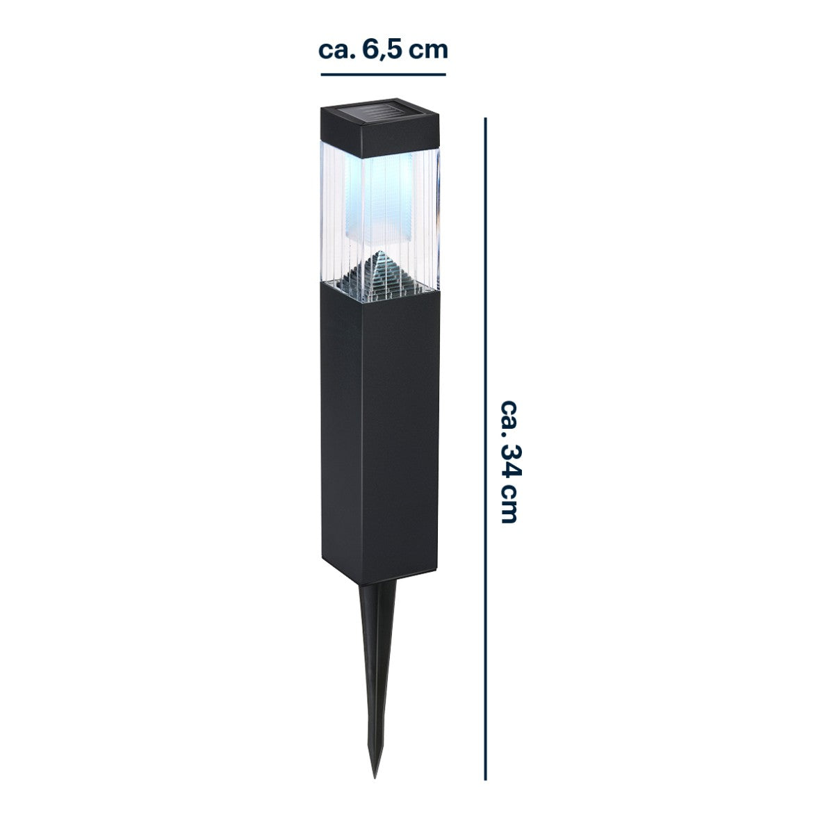 Solar Light 6,5X34Cm 2Led 1Pc