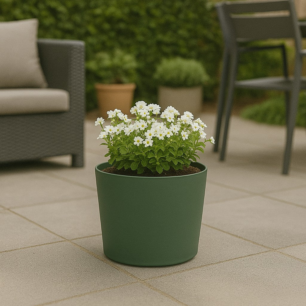 Pot Tubo D34Cm Green