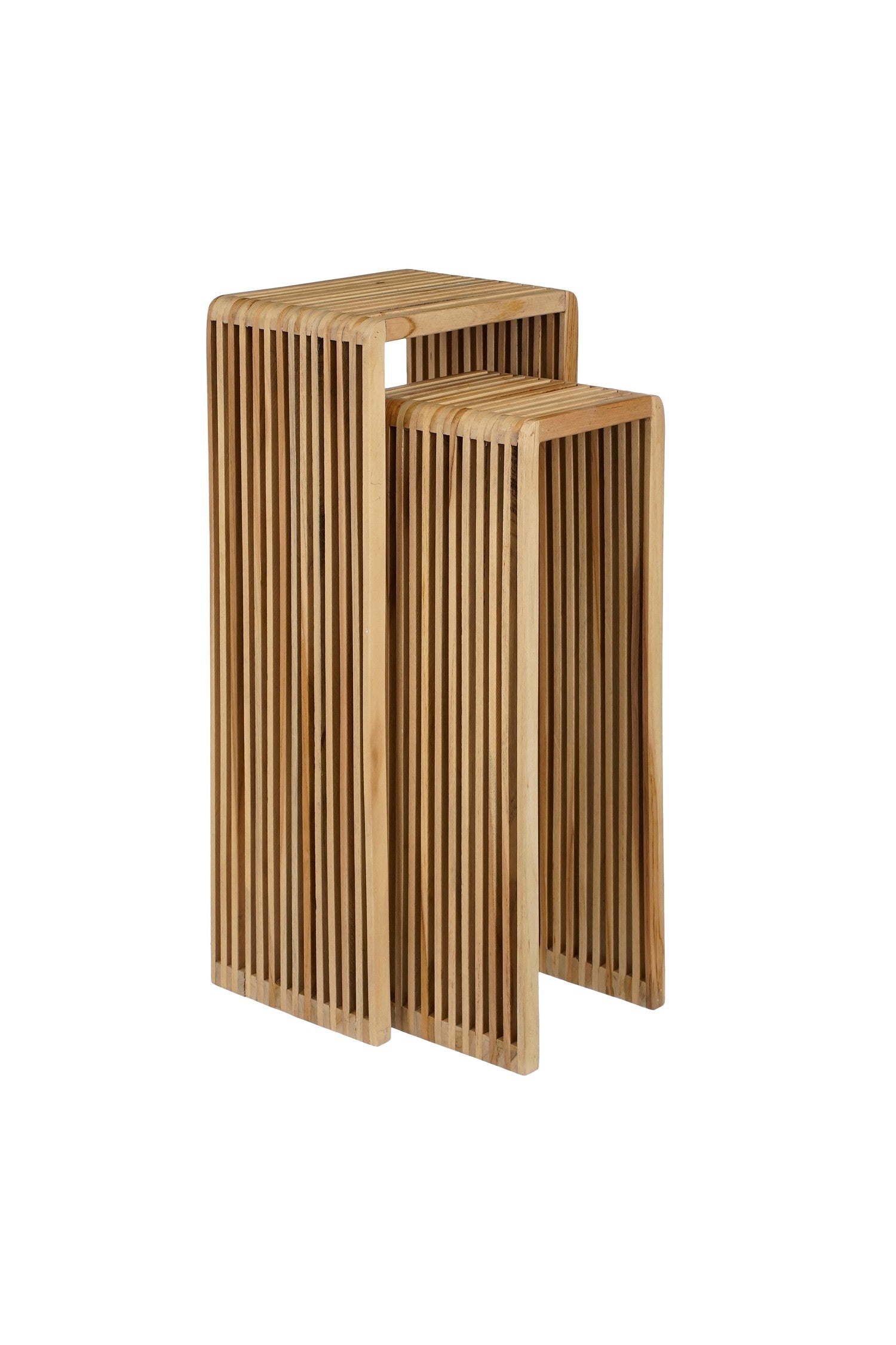 Yonker Planttable Brown Set Of 2 - L35Xw25Xh80Cm