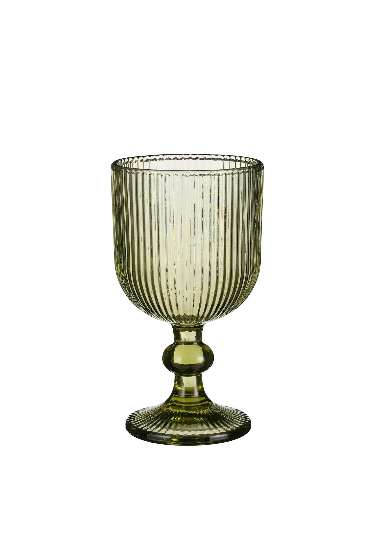 Merlot Wine Glass - Set Of 6 - 250 Ml - Glass - Light Green