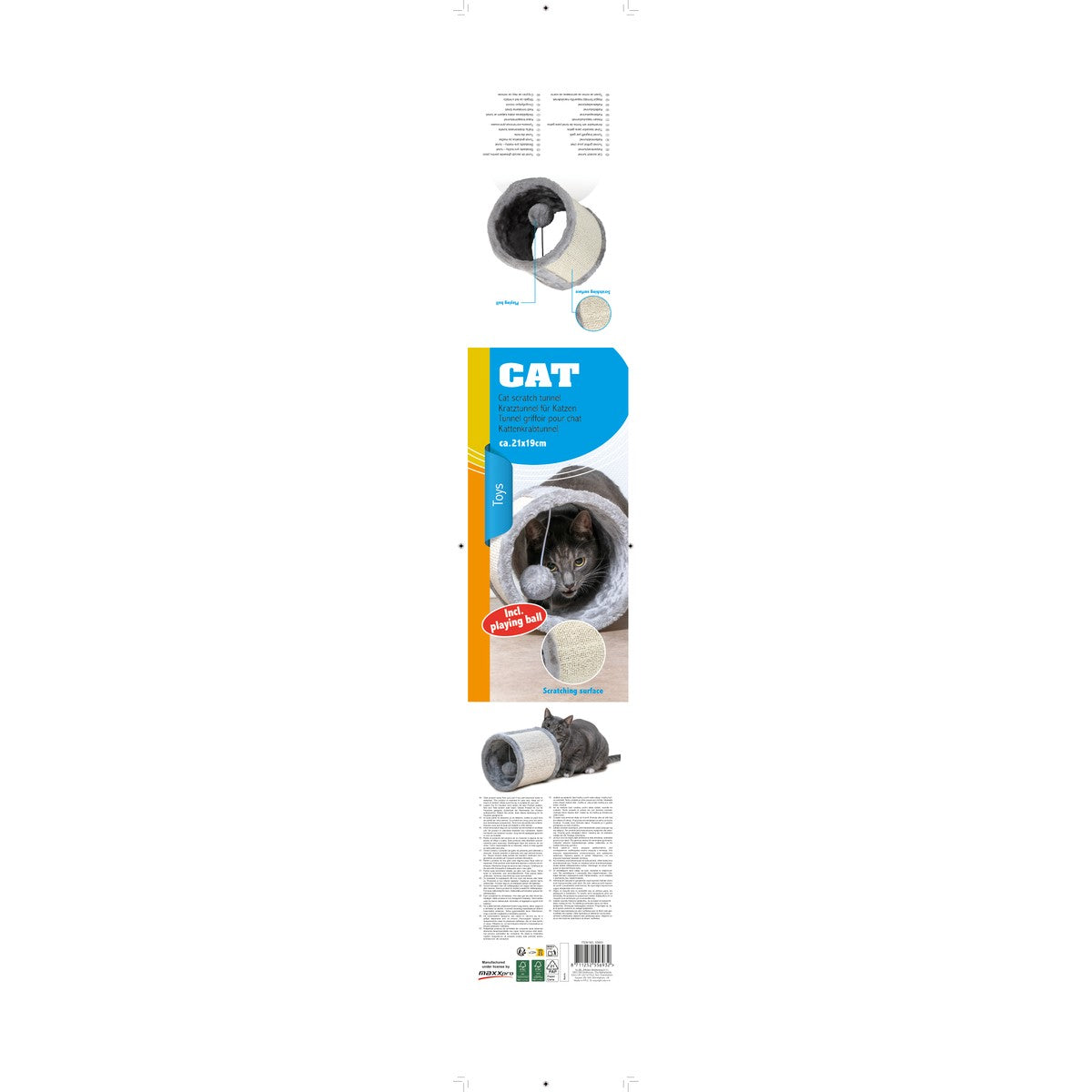 Cat Scratch Tunnel W/ Ball