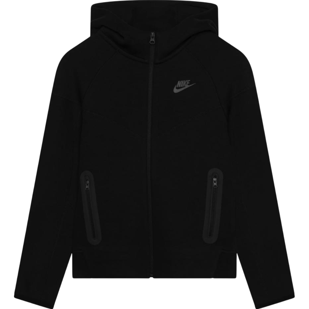Nike Tech Fleece Zip Hoodie Black (Gs)