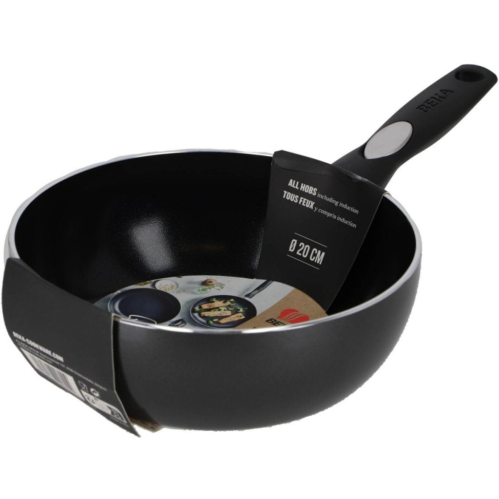 Beka Pro Induc Wokpan 20 Cm Zwart