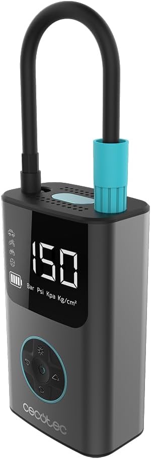 Cecotec Air Max – Compresseur d’air portable 150 PSI avec LED
