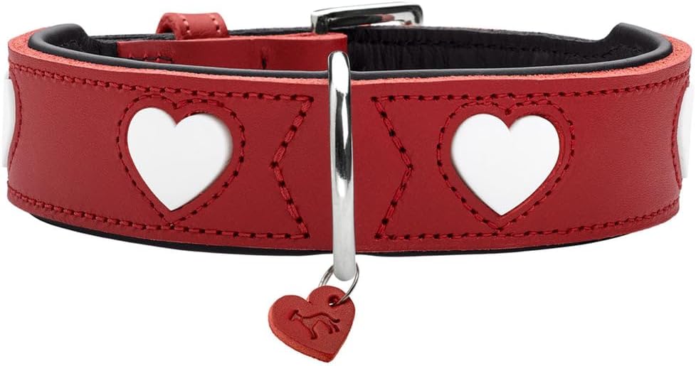 Collier Hunter Love, couleur rouge/noir, taille 50