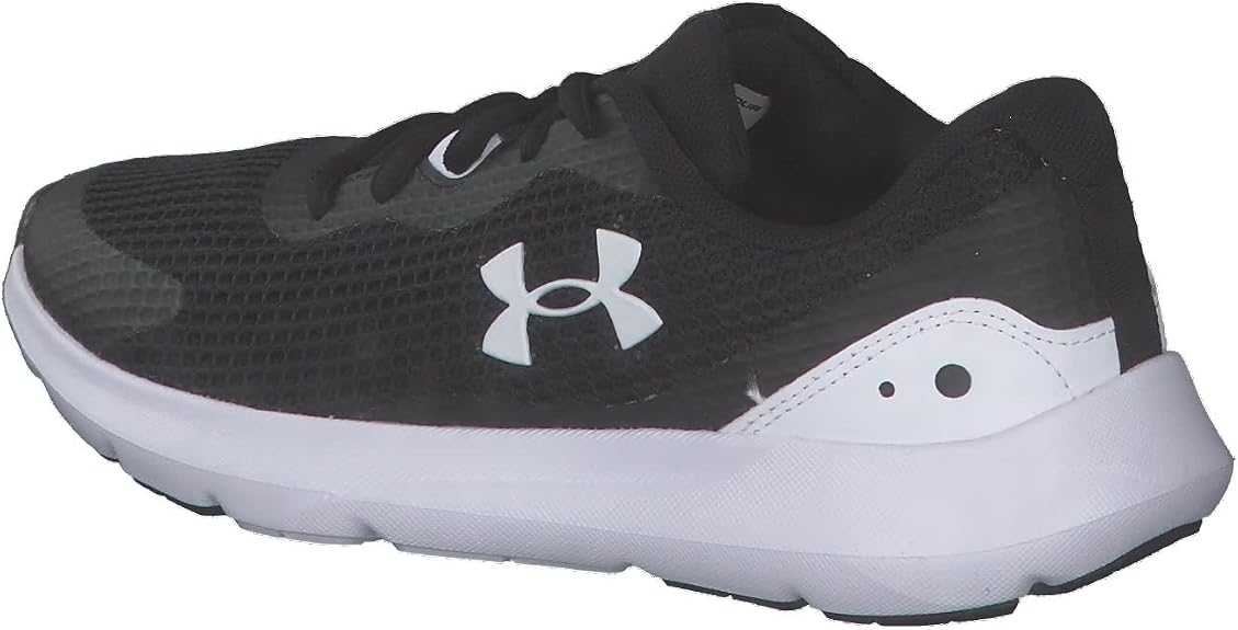 Under Armour UA W Surge 3 – Chaussures de course femme noir/blanc, 38,5 EU