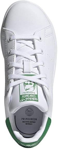 adidas Stan Smith enfant mixte, Cloud White/Cloud White/Green, 28,5 EU