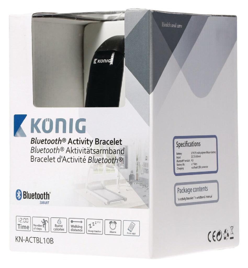 KÖNig König Kn-Actbl10B Bluetooth Sportarmband