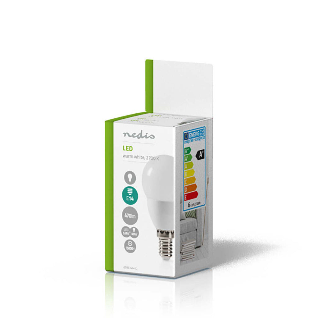 Nedis Ledbe14G452 Led-Lamp E14 G95 5,8 W 470 Lm