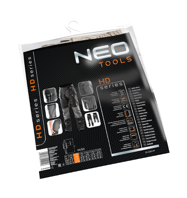 Neo Tools Werkbroek 2 In 1 M/50 Oxford Bescherming 35% Katoen-65% Polyester 267 Gr/M2 Ce-En340