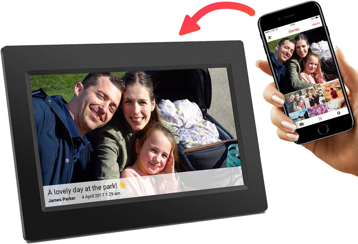 Denver Electronics PFF-710BLACK – Cadre photo numérique Wi-Fi 7 pouces noir