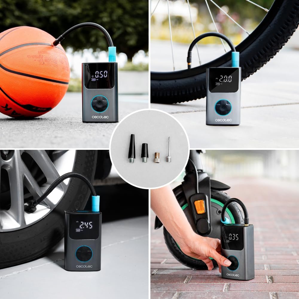 Cecotec Air Max – Compresseur d’air portable 150 PSI avec LED