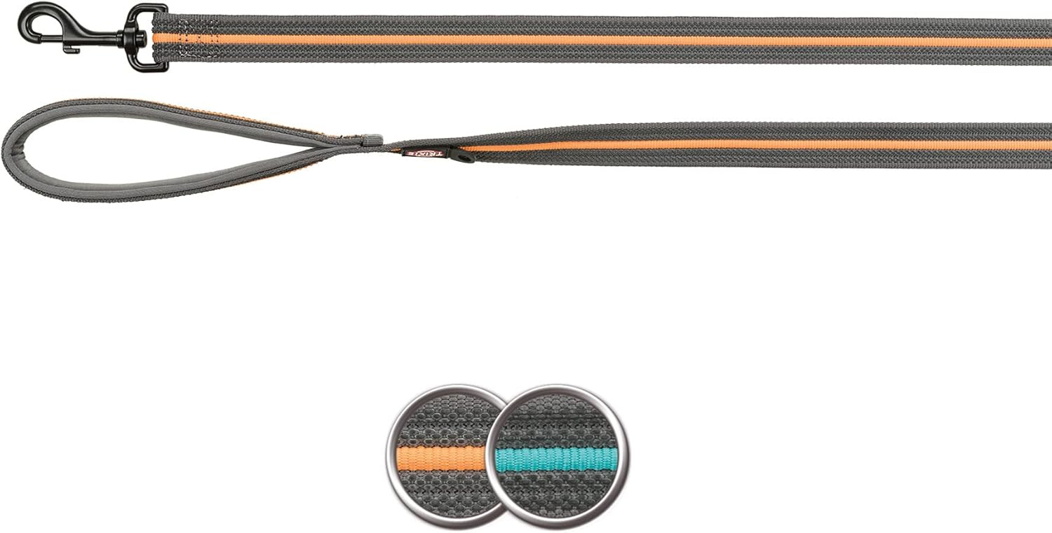 TRIXIE Fusion Bracelet Fusion Extra Long, S-L, 1,80 m/17 mm, Graphite/Bleu océan